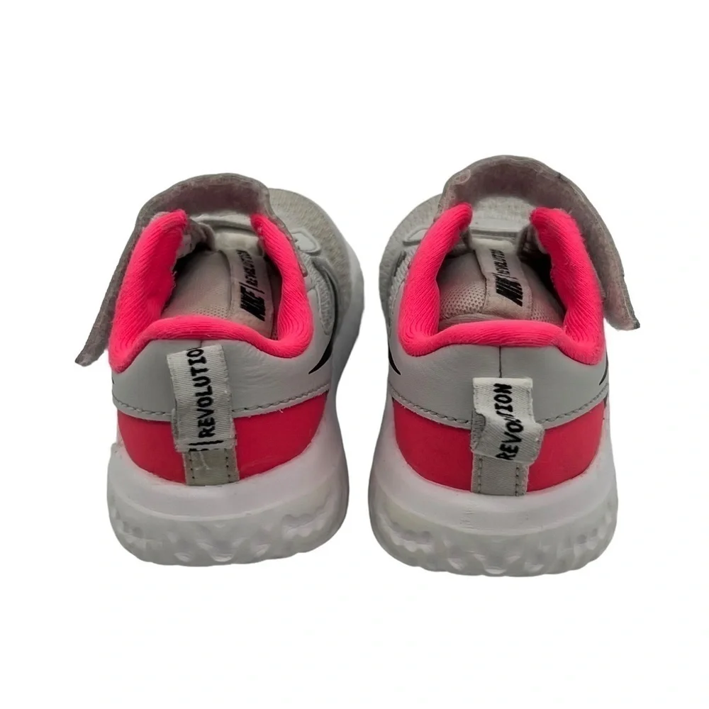 Nike Gray Pink Revolution 5 Running Shoes Size 6 C Toddler